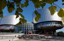 Blick auf den Europäischen Gerichtshof für Menschenrechte in Straßburg, Ostfrankreich, am 27. September 2023. 