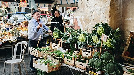 The best food in the world? A market selling fresh produce in Sicily