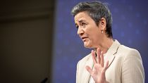 European Commission vice-president Vestager speaking at an event earlier this month.