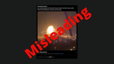 The Cube s'attaque à une fausse vidéo qui a circulé sur les réseaux sociaux : celle d'un prétendu barrage de missiles iraniens frappant la ville israélienne Tel-Aviv.