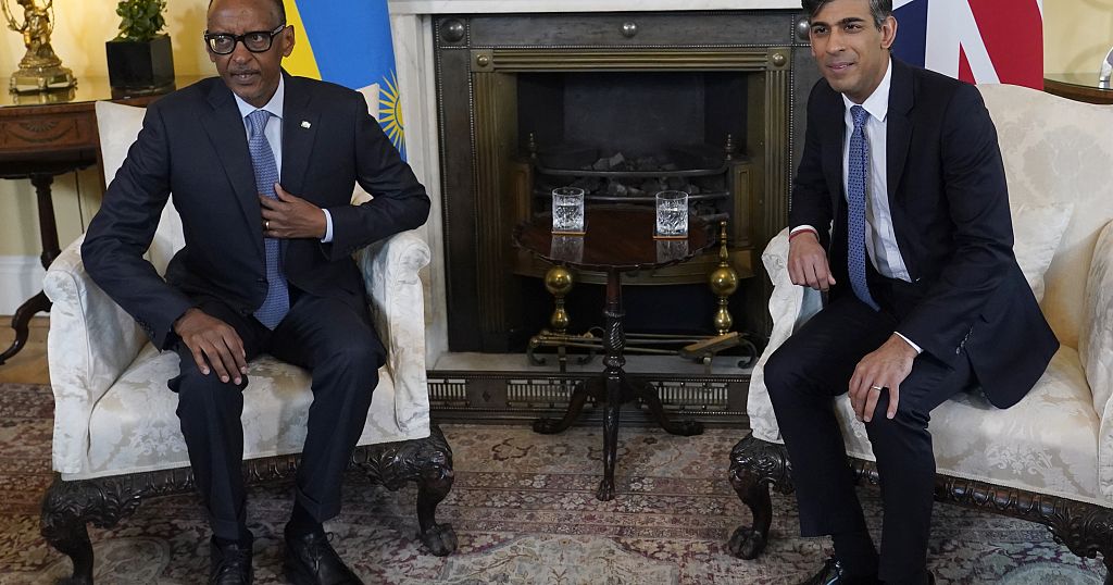 Rwandan president meets with UK PM at 10 Downing Street