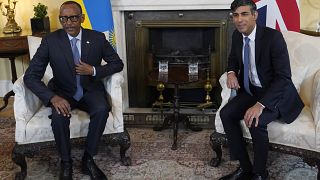 Rwandan president meets with UK PM at 10 Downing Street