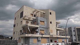 بيوت متضررة في كريات شمونة