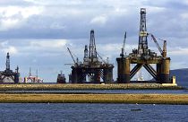 ARCHIVO: Plataformas de prospección petrolífera en el mar del Norte 