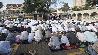 Kenya Muslims pray for Palestinians as they mark end of Ramadan