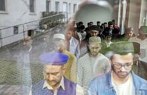 Muszlimok imádkoznak az Eid al-Fitr alkalmából Berlinben