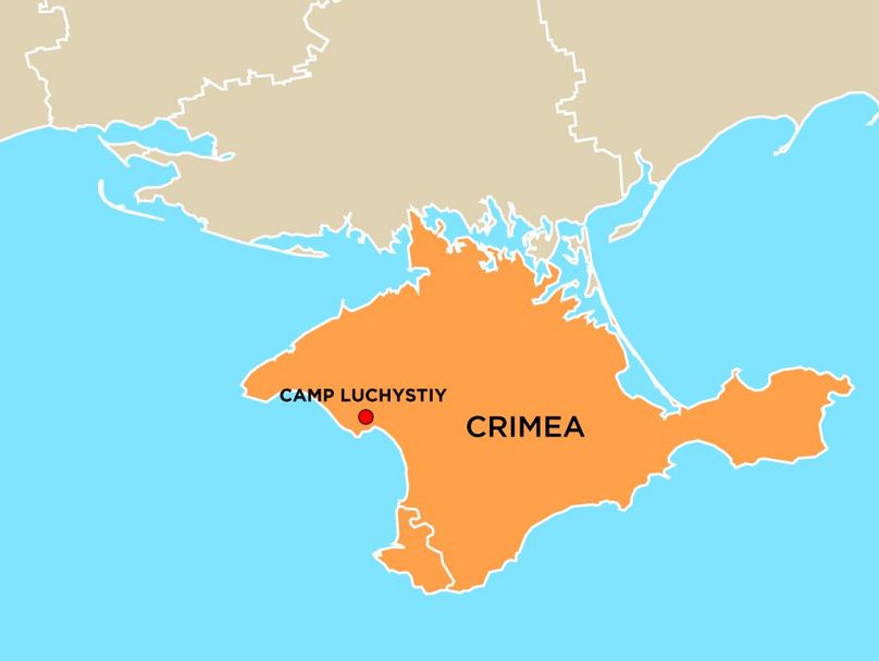 Campo de reeducación en la ocupada Crimea