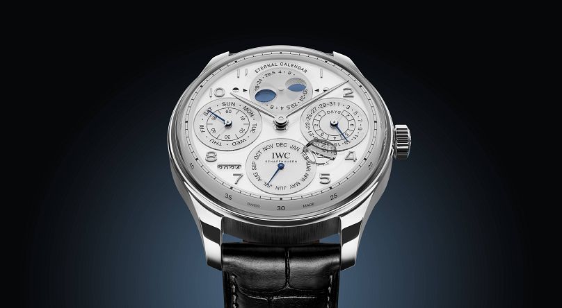 The Portugieser Eternal Calendar Watch is IWC Schaffhausen's first secular perpetual calendar. It will accurately calculate time until the year 3999.