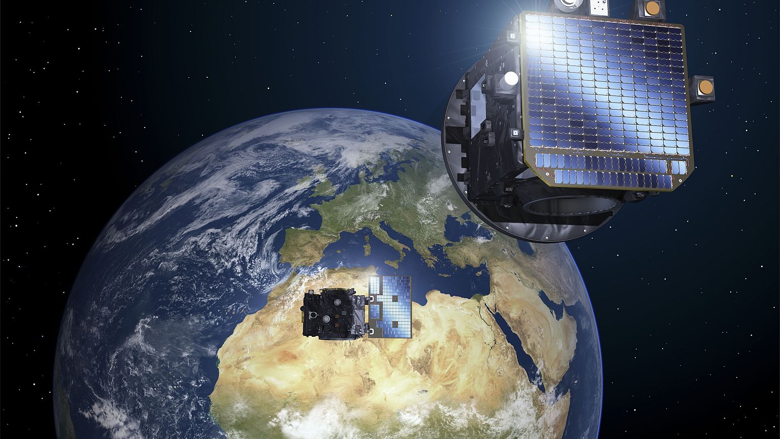 ESA Spacecraft Create Artificial Solar Eclipses to Study Sun's Corona 4 ESA is launching two satellites on a world-first mission to create a man-made solar eclipse | Euronews