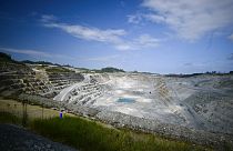 The Cobre Panama open-pit copper mine stands in Donoso, Panama, Thursday, Jan. 11, 2024.
