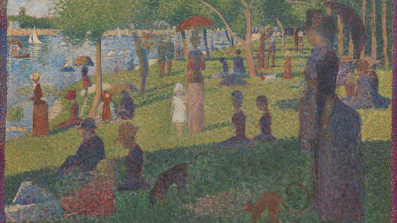 Estudo para Um domingo em La Grande Jatte (1884) Georges Seurat