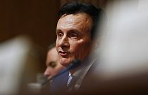 Pascal Soriot, CEO of AstraZeneca, testifies before the Senate Finance Committee hearing on drug prices in Washington. Feb. 26, 2019. 