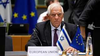 جوزپ بورل در نشستی با موضوع اسرائیل در شورای اروپا به تاریخ سوم اکتبر ۲۰۲۲