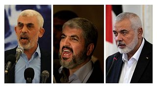رهبران حماس، اسماعیل هنیه، خالد مشعل و یحی سنوار