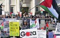 المسيرة التاضمنية مع غزة في لندن