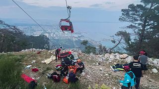 حادثه مرگبار تله‌کابین در آنتالیا در ترکیه 