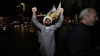In Teheran in Iran wurden die Angriffe gegen Israel gefeiert
