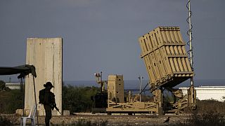 Una batería del sistema de defensa antimisiles de Israel 'Cúpula de Hierro', desplegada para interceptar cohetes, en el sur del territorio israelí.