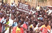 نيجيريون يتظاهرون في العاصمة نيامي. 2024/04/13