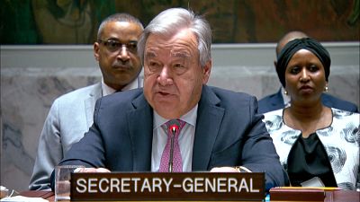 Antonio Guterres, secrétaire général de l'ONU, dimanche 14 avril 2024.