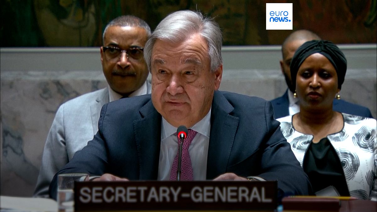 Antonio Guterres az ENSZ BT ülésén