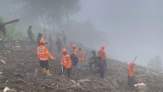 Endonezya'nın Sulawesi Adası'nda meydana gelen toprak kayması sonucu kaybolan kişileri arama kurtarma faaliyetleri devam ediyor