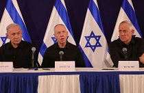  کابینه جنگ اسرائیل متشکل از بنی گانتز، یوآو گالانت و بنیامین نتانیاهو