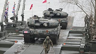 Πολωνικά και άλλα στρατεύματα του ΝΑΤΟ συμμετέχουν σε στρατιωτικές ασκήσεις Steadfast Defender 24 στο Korzeniewo, στην Πολωνία τη Δευτέρα 4 Μαρτίου 2024.