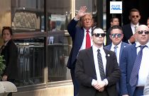 L'ex presidente Usa Donald Trump a New York per il processo sui soldi pagati alla pornostar Stormy Daniels