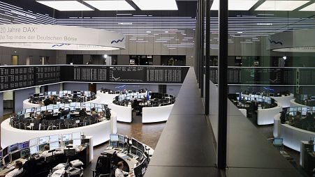Trading floor in Frankfurt (file photo)