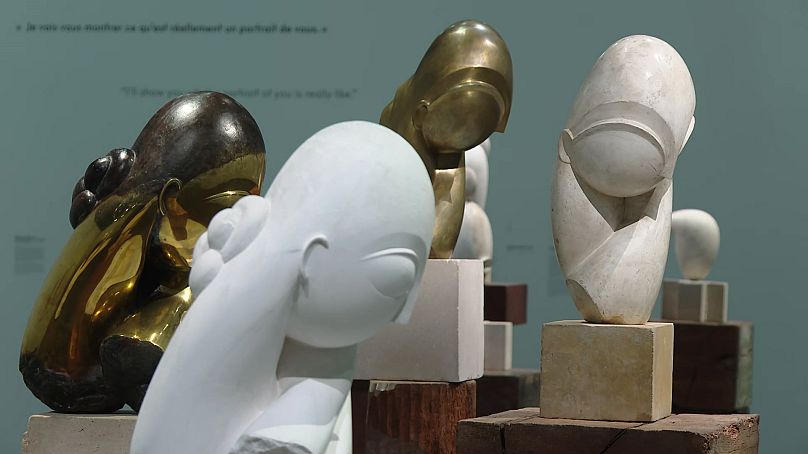 A series of busts by Constantin Brancusi at the new retrospective at Paris' Centre Pompidou.