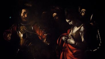 Imagen del 'martirio de Santa Úrsula', último cuadro pintado por Caravaggio.