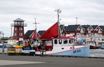 A fishing boat in Bagenkop, Denmark.