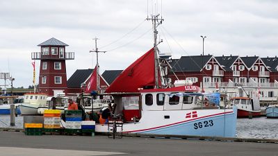 A fishing boat in Bagenkop, Denmark.
