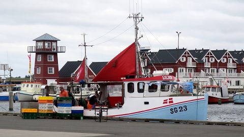A fishing boat in Bagenkop, Denmark.