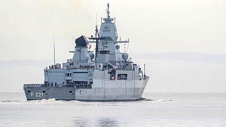 ناوچه آلمانی اعزام شده برای ماموریت اتحادیه اروپا در دریای سرخ