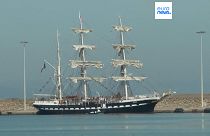 Das historische Segelschiff „Belem“ wird das Olympische Feuer nach Frankreich bringen. 