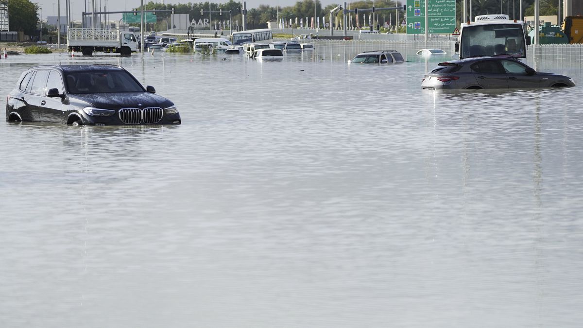 Storm dumps heaviest rain ever recorded on United Arab Emirates thumbnail