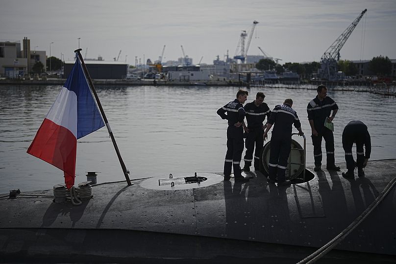 زیردریایی اتمی فرانسه در تاریخ ۱۵ آوریل ۲۰۲۴