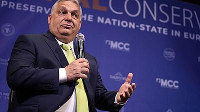 Orbán Viktor a NatCon konferencián Brüsszelben