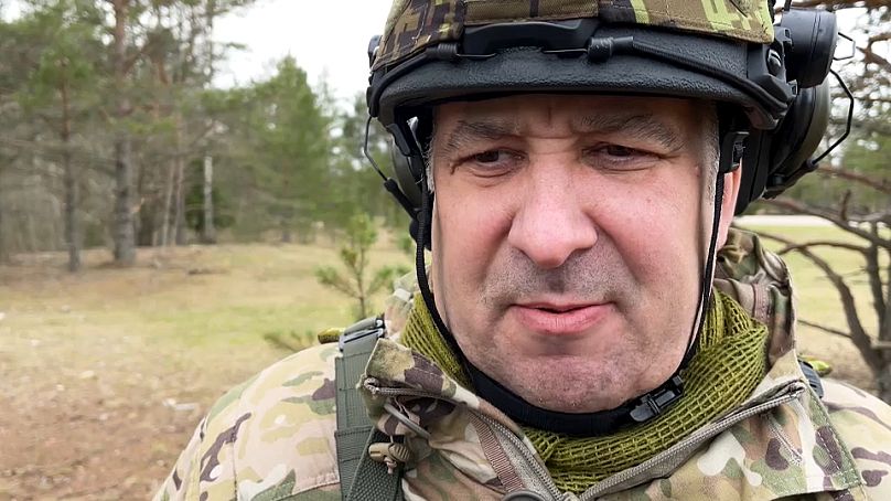 Der estnische EDL-Oberstleutnant Jaanus Ainsalu ist kampfbereit