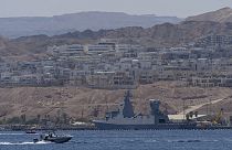 Symbolbild: Israelisches Kriegsschiff in den Gewässern von Eilat, Israel.