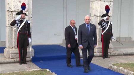 L'alto rappresentante per gli Affari esteri dell'Ue Josep Borrell arriva a Capri per il G7