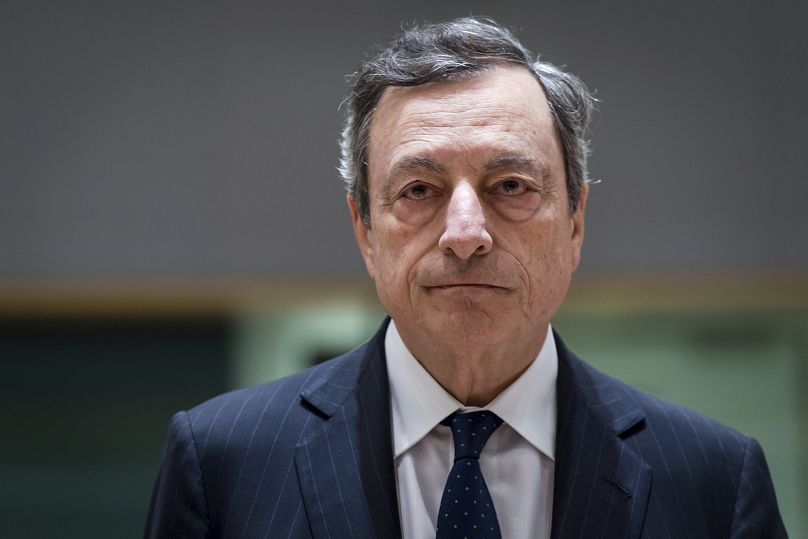 Mario Draghi served as the prime minister of Italy from February 2021 to October 2022 and as European Central Bank governor between 2011 and 2019.