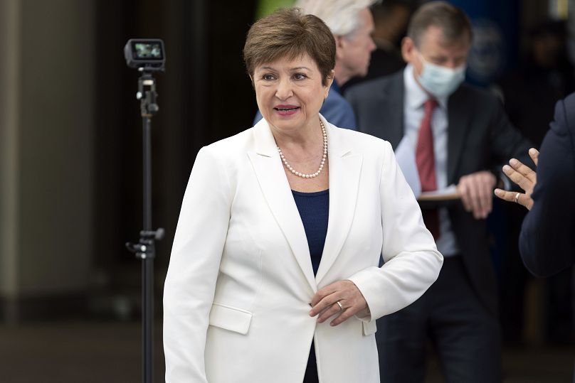 Bulgarian economist Kristalina Georgieva heads the International Monetary Fund, where she's just been reappointed for another 5-year term.