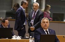 El primer ministro de Hungría, Victor Orbán, antes de empezar la cumbre de Bruselas. Foto: