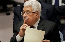 الرئيس الفلسطيني محمود عباس يتحدث خلال اجتماع لمجلس الأمن في مقر الأمم المتحدة، الثلاثاء، 11 فبراير/شباط 2020