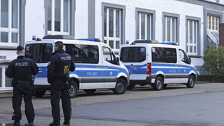 polizia in Germania, immagine d'archivio