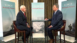Entrevista del expresidente de EE.UU. Mike Pence con Stefan Grobe, de 'Euronews'