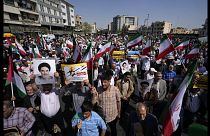 مظاهرات في طهران بعد هجوم إسرائيلي على أصفهان
